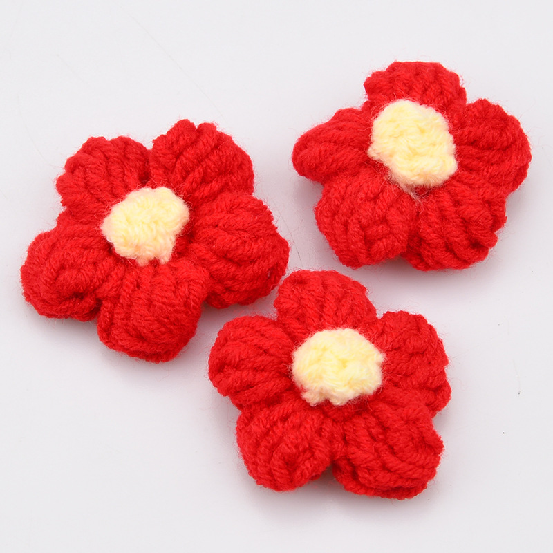 Handmade Crochet Five Petal Fl - Craft Embellishments ulasan dan harga