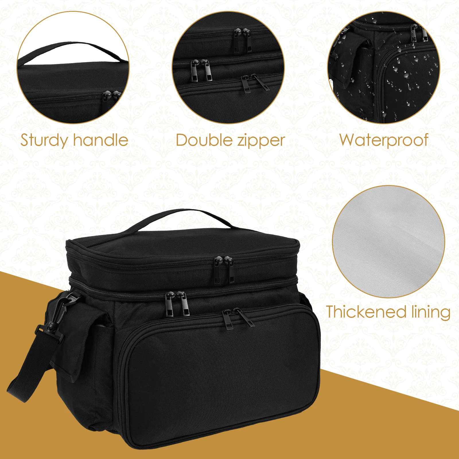 Large Sewing Bag Wool Knitting - Craft Embellishment Storage ulasan dan harga
