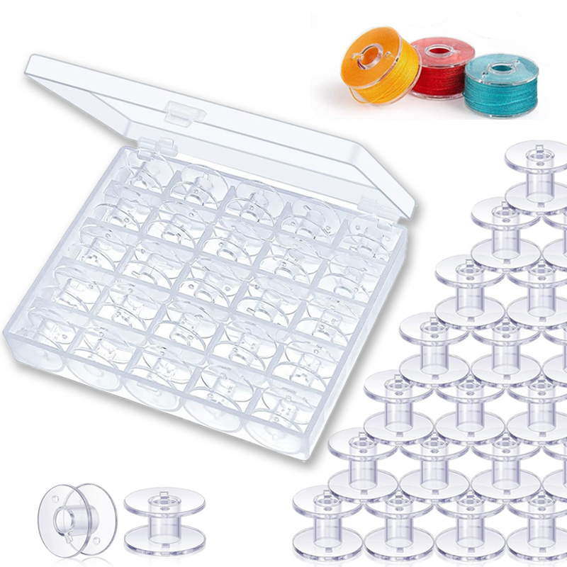 25pcs Home Sewing Machine Bott - Craft Embellishment Storage ulasan dan harga