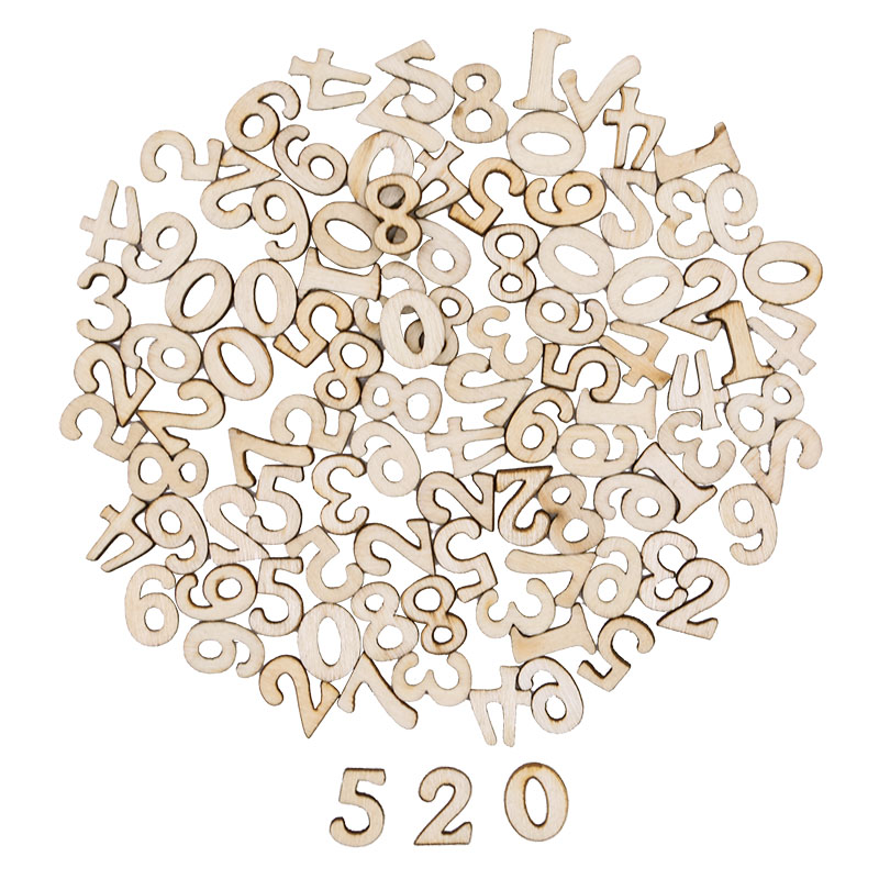 100pcs Letters Wooden Alphabet - Craft Embellishments ulasan dan harga