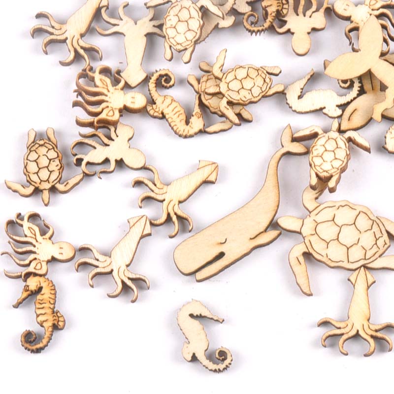 20Pcs 25-40mm Sea Turtle/horse - Craft Embellishments ulasan dan harga