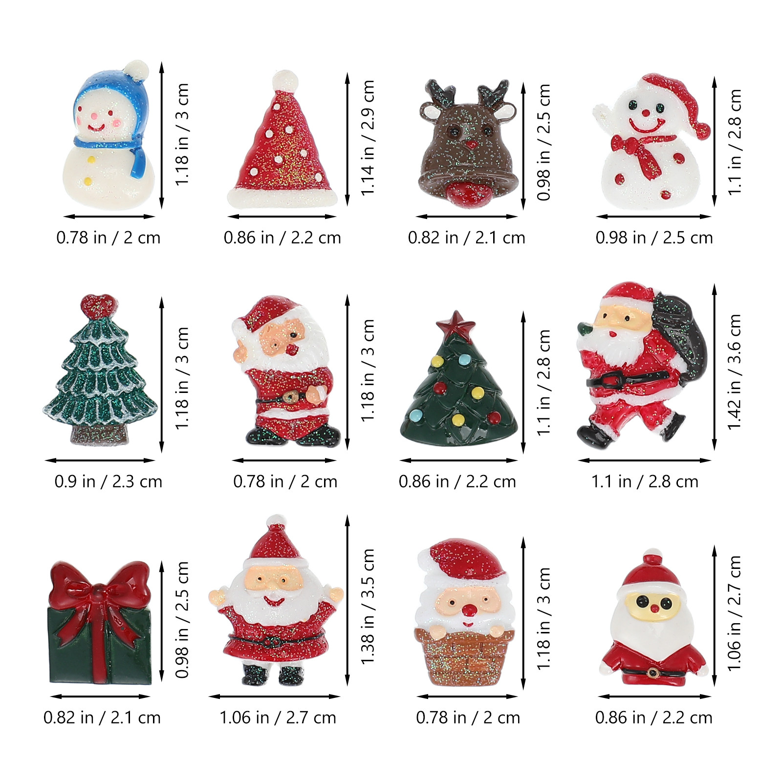 50 PCS Embellishment Christmas - Craft Embellishments ulasan dan harga