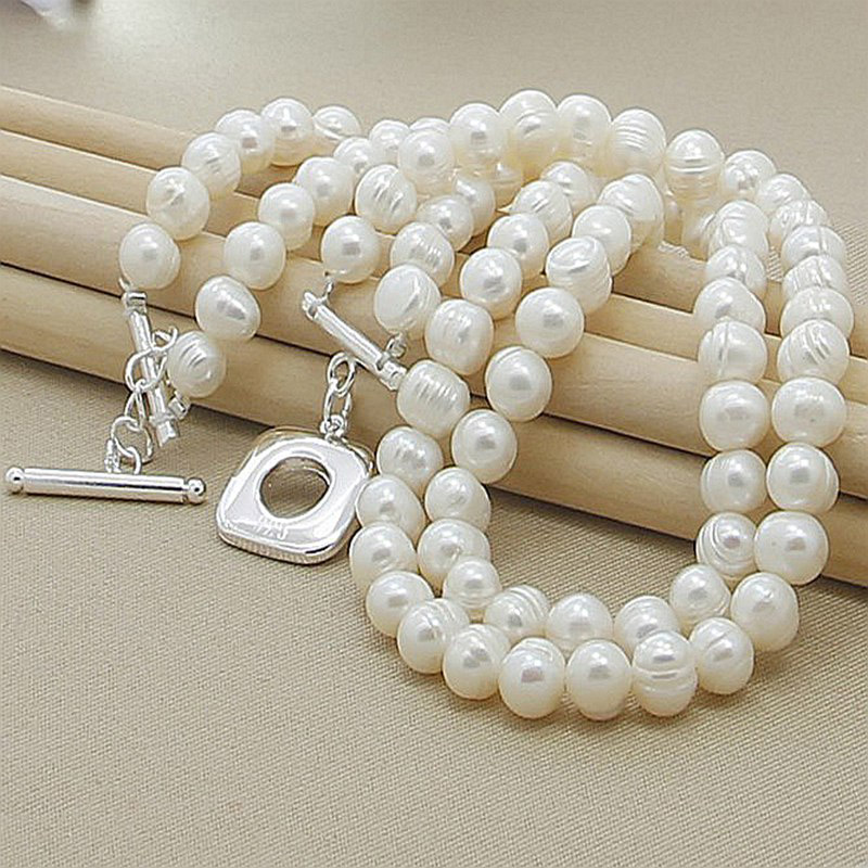 Aravant 925 Silver Double Laye - Pearl Trim Chain ulasan dan harga