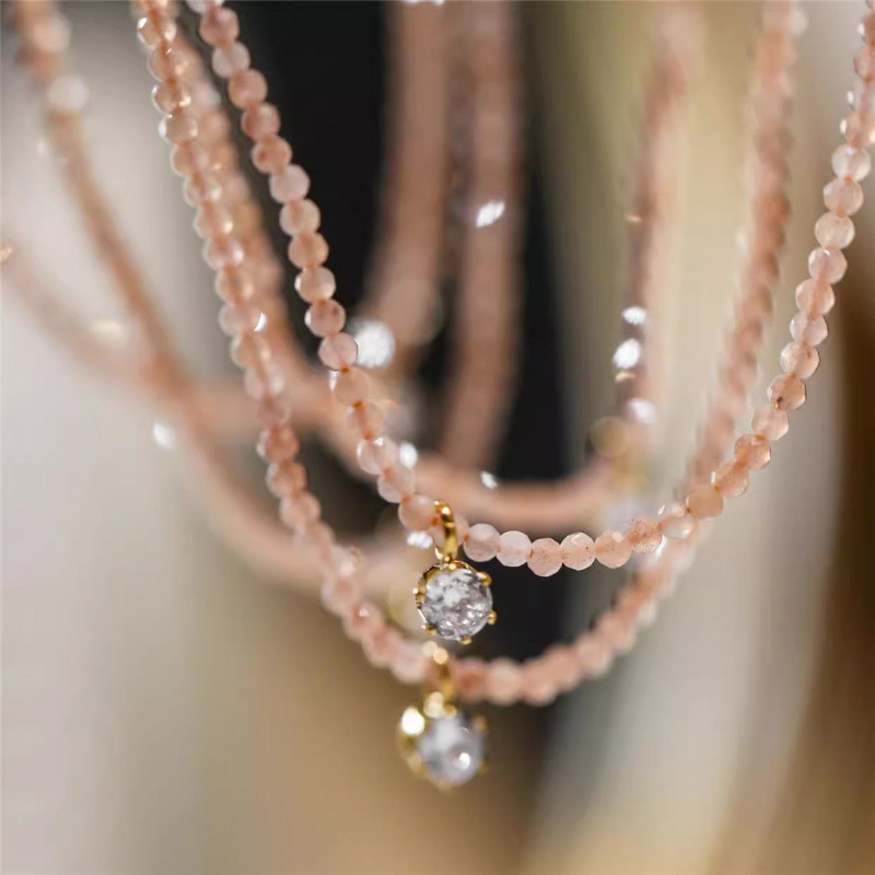Fashion Vintage Sexy Zircon Pe - Pearl Trim Chain ulasan dan harga
