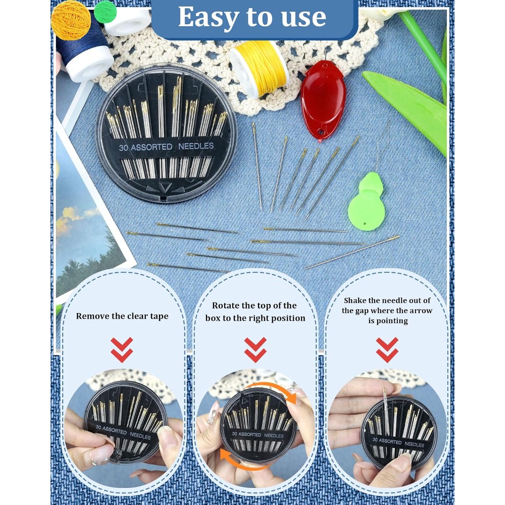 30-Count Steel Hand Sewing Nee - Embroidery Craft ulasan dan harga