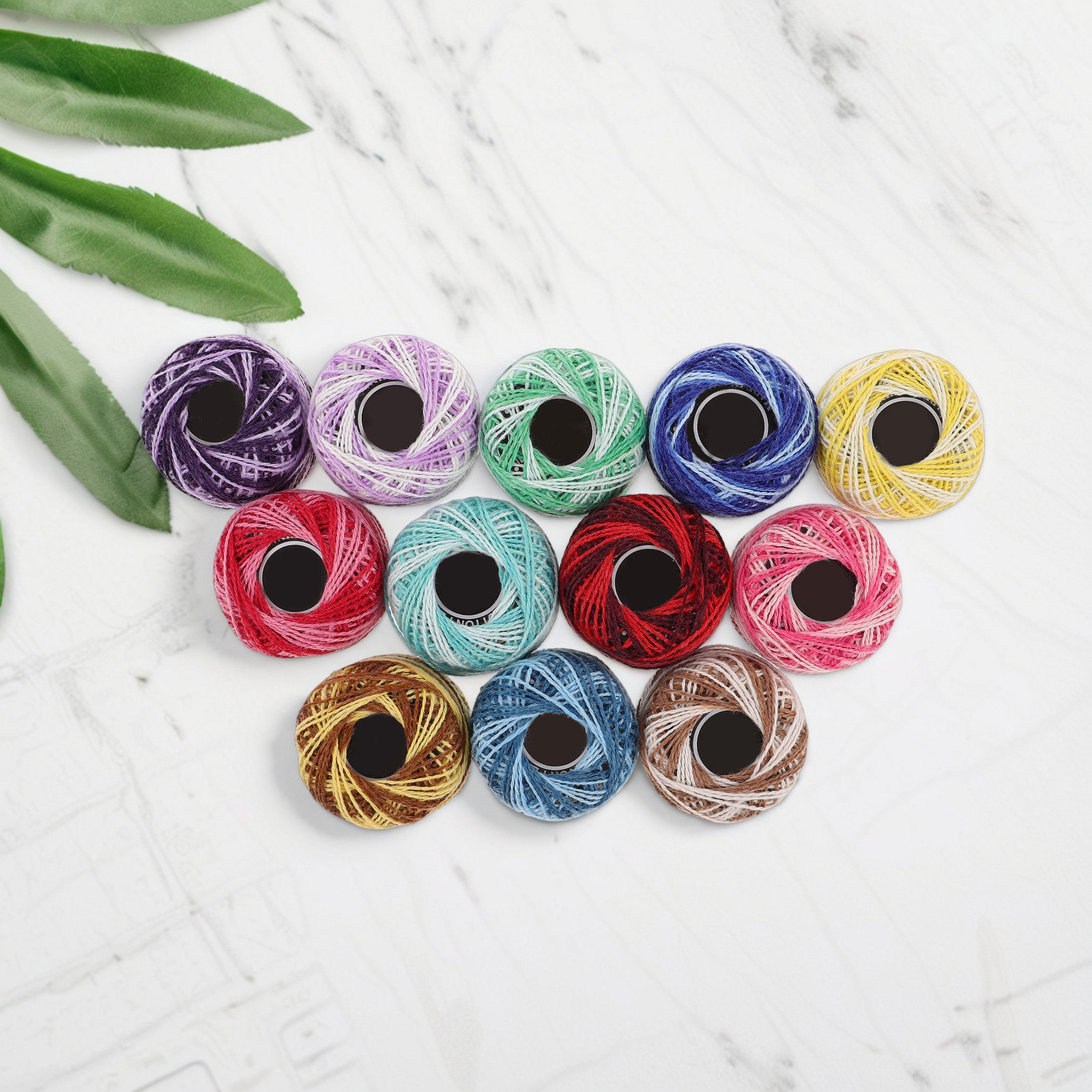 12Pcs Colorful Cotton Embroide - Embroidery Craft ulasan dan harga