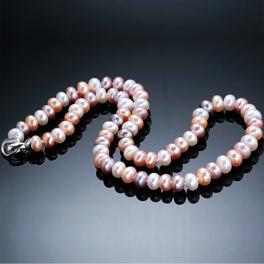 YWYC 7-10mm Bread Bead Freshwa - Pearl Trim Chain ulasan dan harga