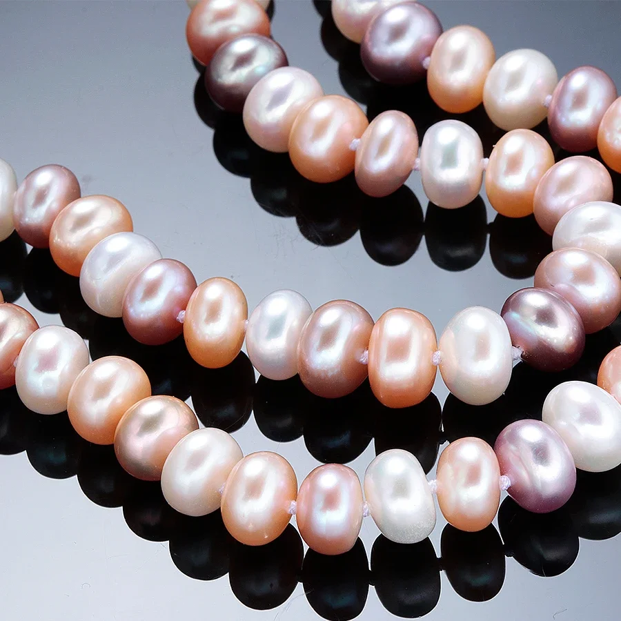 YWYC 7-10mm Bread Bead Freshwa - Pearl Trim Chain ulasan dan harga