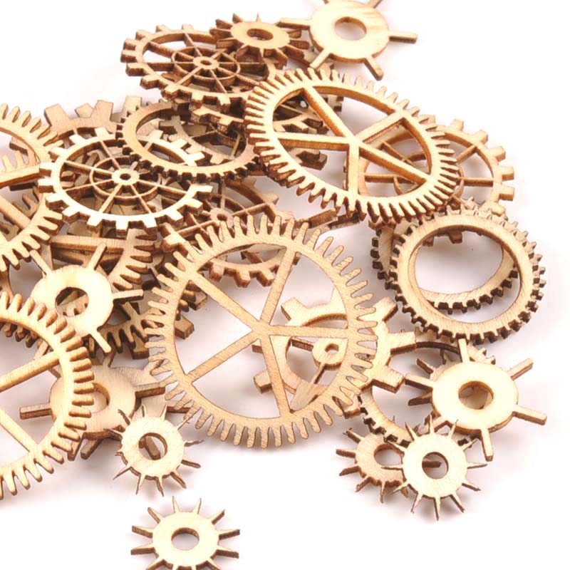20-40mm 36pcs Unfinished Wood  - Craft Embellishments ulasan dan harga