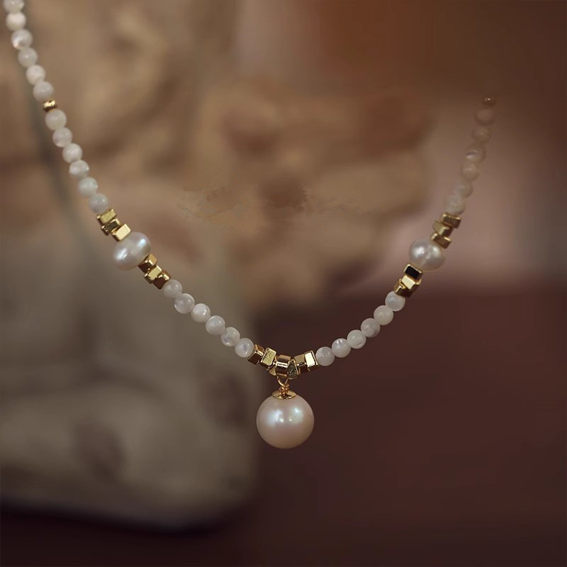New Style Trendy Natural Fresh - Pearl Trim Chain ulasan dan harga
