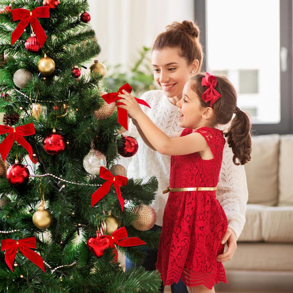 Christmas Bow Embellishment Ch - Christmas Craft Embellishment ulasan dan harga