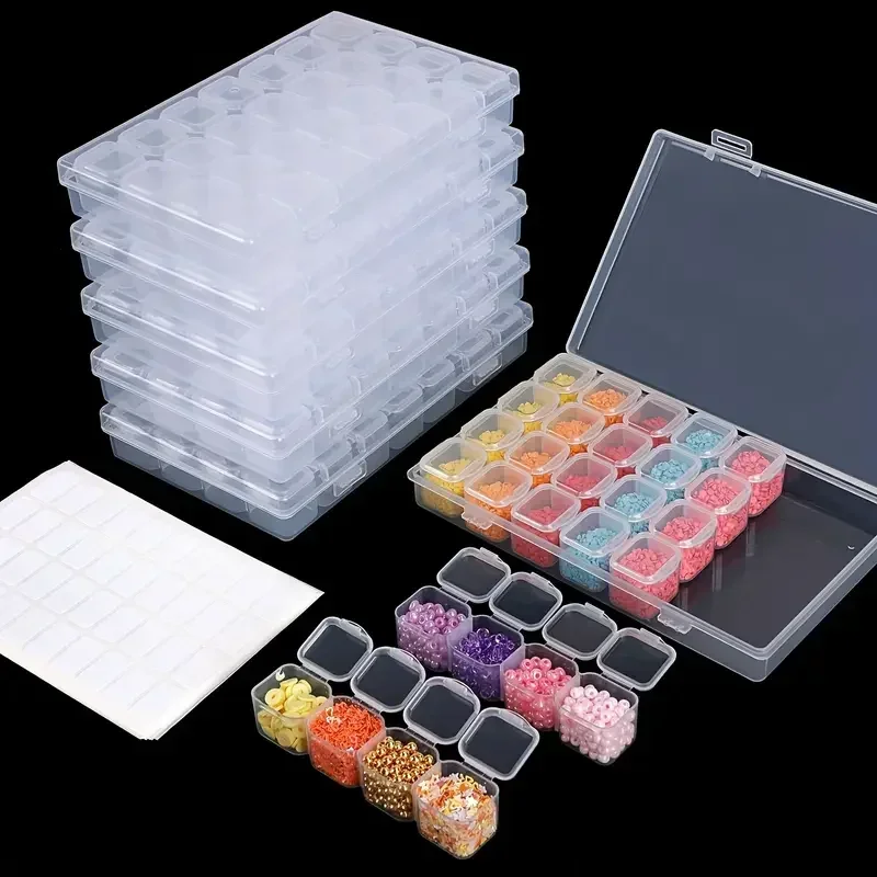 28 grid diamond painting tool  - Craft Embellishment Storage ulasan dan harga