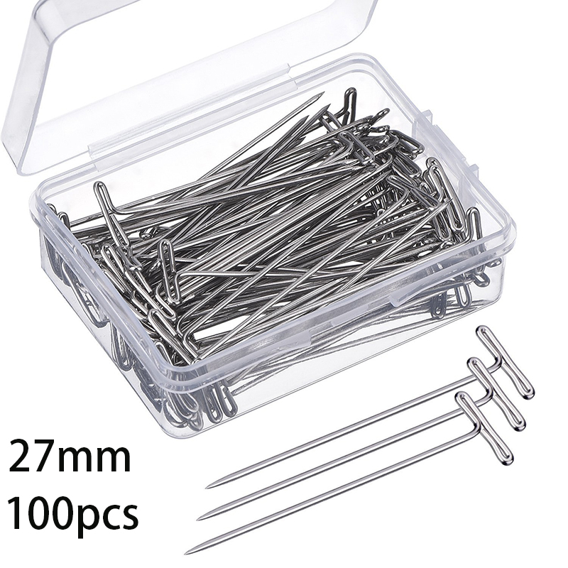 20/100Pcs Stainless Steel T Pi - Craft Embellishment Storage ulasan dan harga
